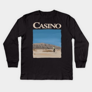 Casino by Martin Scorsese Illustration - Desert Scene Kids Long Sleeve T-Shirt